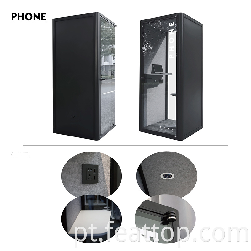 Design moderno Privacidade Accoustic Sond Noffice Phone Booth